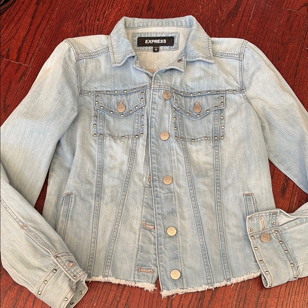 Express Light Blue Jean Jacket